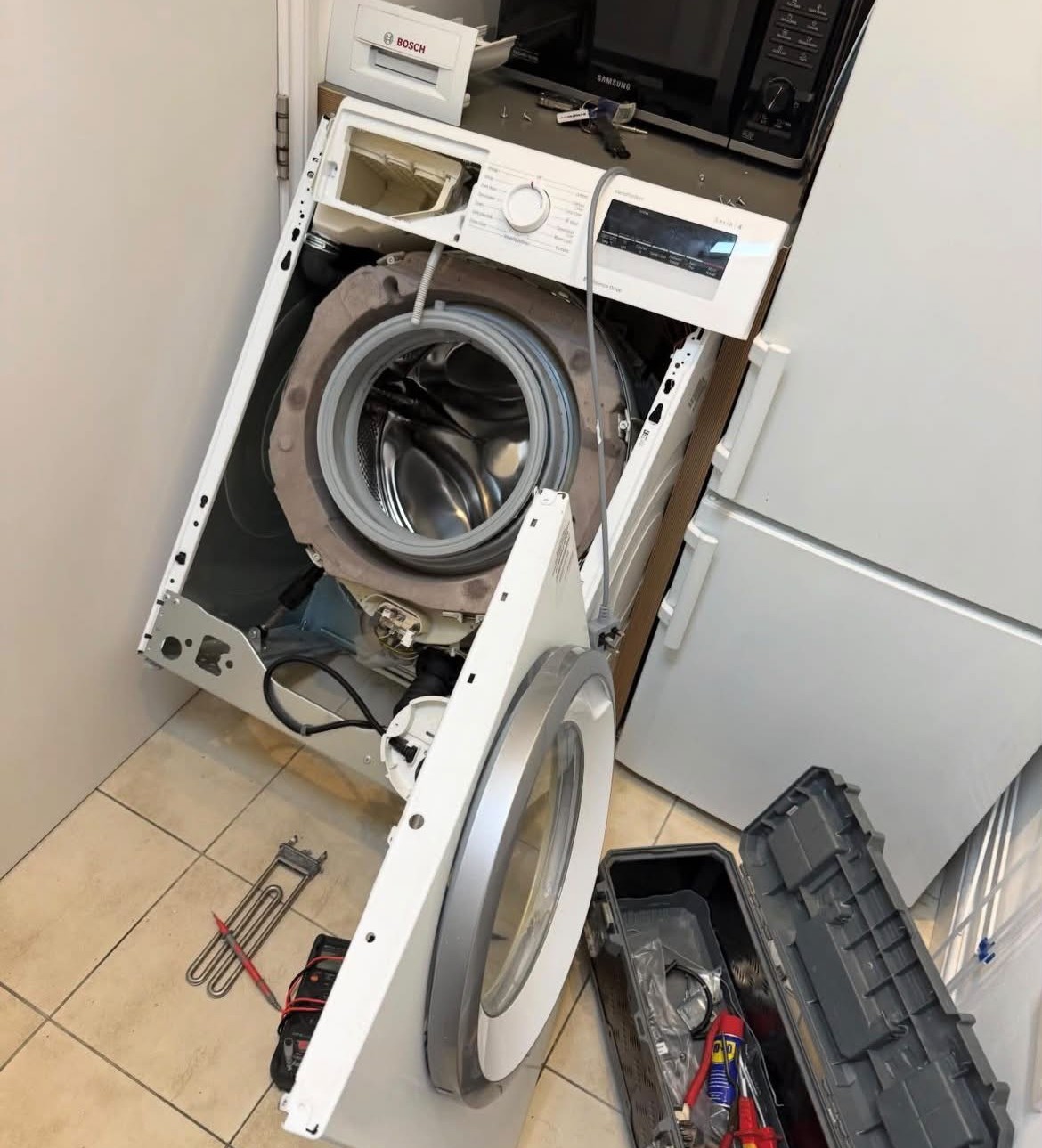 Bosch washing machine being repaired Cape Town